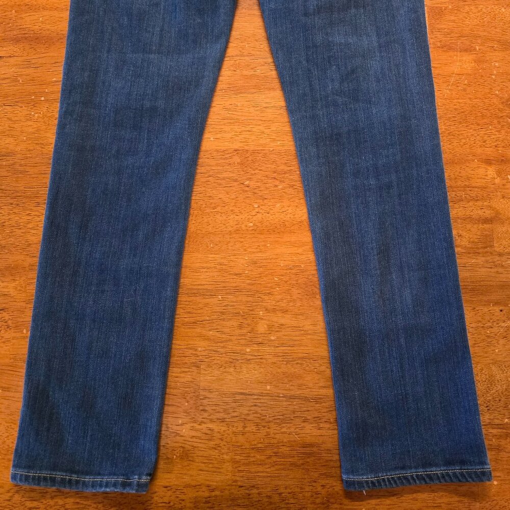 Paige Skyline Ankle Peg Jeans Women's 27 Blue Mid Rise Skinny Denim USA Stretch - Picture 8 of 10